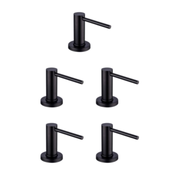 Inteprter Dispensador De Jabón Líquido De Amplia Compatibilidad Para Fregadero De Cocina Dispensador De Detergente Fácil De Limpiar Negro Type2 NO2