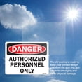 thumbnail image 6 of Authorized Personnel Only OSHA Danger Aluminum Sign 14 Inch x 10 Inch - 10 Pack, 6 of 8