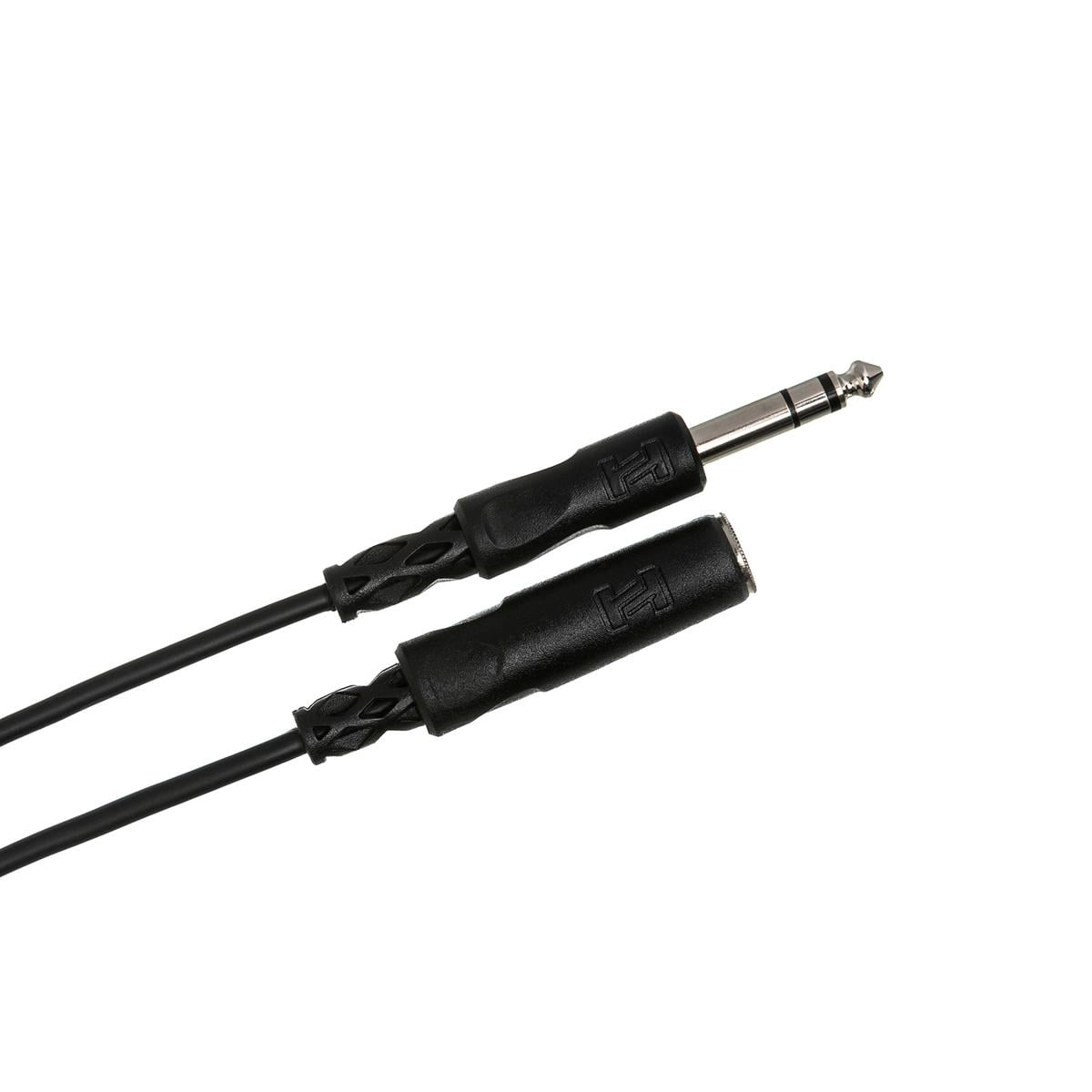 Hosa Technology 2x Stereo 1/4" Female Phone to 1/4" Male Phone TRS Headphone Extension Cable, 25'