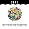 thumbnail image 2 of 12 Inch Wall Clock Battery Operated Silent Clock Decorative for Office, Kitchen, Outdoor, Living Room，Monarch Butterfly Picture, 2 of 5