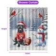 thumbnail image 5 of Hello Winter Cane Corso Football Snowman Welcome Snowy Morning Shower Curtain Italian Mastiff Dog Lover Gifts Idea Waterproof Bathroom Bathtub Curtain - 01012, 5 of 5