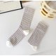 thumbnail image 1 of XmhyTop 10 pares de calcetines finos de algodón para mujer, calcetines de algodón suave para mujer por encima del tobillo (marrón), 1 of 2
