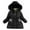 Black, variant on KAUOD Girls Winter Coats Fleece-Lined Thick Warm Zip up Hooded Outwear Kids Parka Puffer Jackets Padded Thermal Down Coats