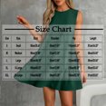 thumbnail image 4 of Summer Dresses for Women 2025 Women Summer Solid Color Round Neck Sleeveless With Button Down Hem And Pleated Dress At The Back Gift for Her Size S-2XL, 4 of 7