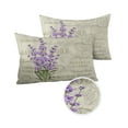 thumbnail image 2 of Farm Green Leaf Purple Lavender Vintage Back Outdoor Pillow Covers Set of 2,Decorative Waterproof Throw Pillow Case,Country Spring Floral Cotton Linen Soft Cozy Cushion Pillowcases, 2 of 7