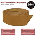 thumbnail image 2 of ELW 5-6 Oz (2-2.4Mm) Tobac Brown Strs, Belts, Strips 3.75" de X 50" Leng (9.6Cm X 1.27M) Full ain Leaer Crazy Horse Belt Medium DIY Craft, Pet llars, Blan, Accory, Jewelry, Wr, 2 of 2