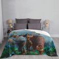thumbnail image 1 of Two Layers Blanket Raya Custom Name Printed Bedspread Sofa Covers Travel Camping Blanket Christmas Gift, 1 of 5