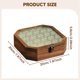 thumbnail image 4 of Joyero de madera, caja de almacenamiento, contenedor versátil de gran capacidad, caja para baratijas con tapa de vidrio para pulseras, joyas y 20x20x58cm, 4 of 5