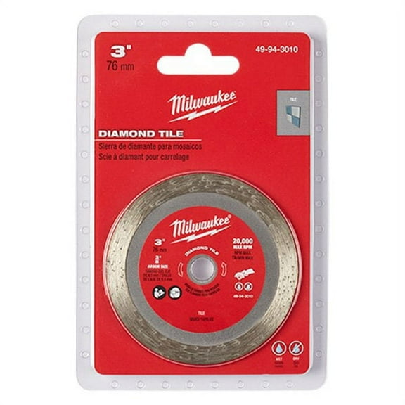 Milwaukee 49-94-3010 - 3" Diamond Tile Blade