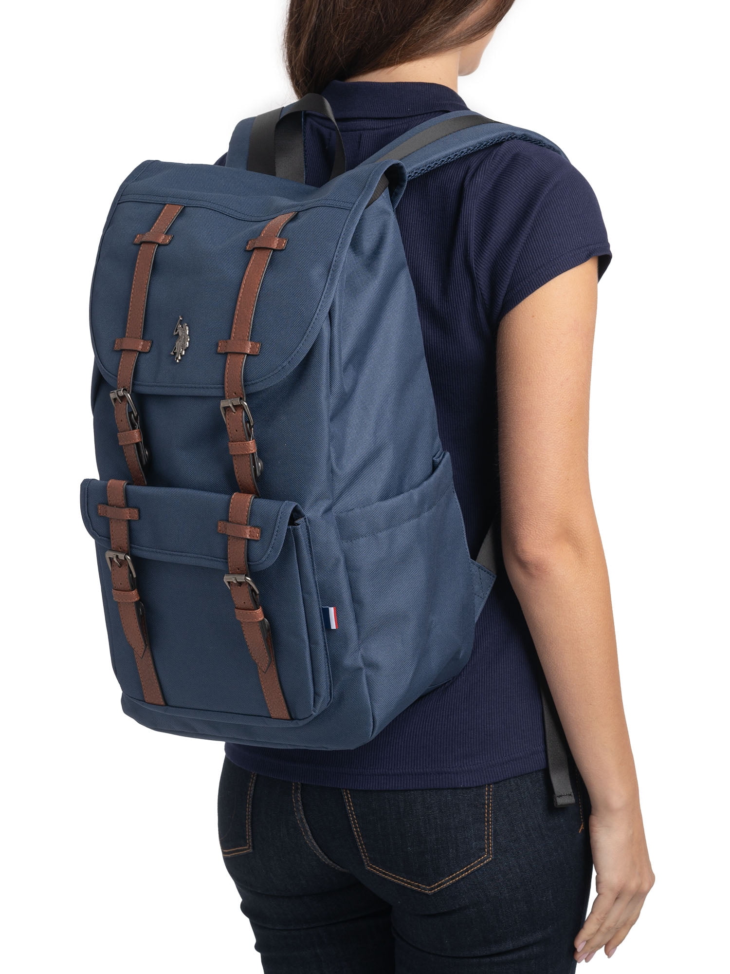 U.S. Polo Assn. Unisex Top Loader Flap Backpack