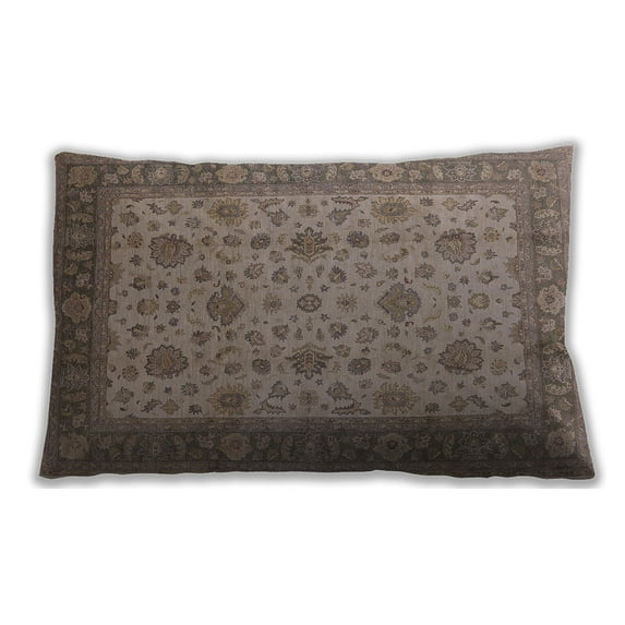 Ahgly Company Indoor Rectangular Mid-Century Modern Lumbar Throw Pillow, 13 inch by 19 inch
