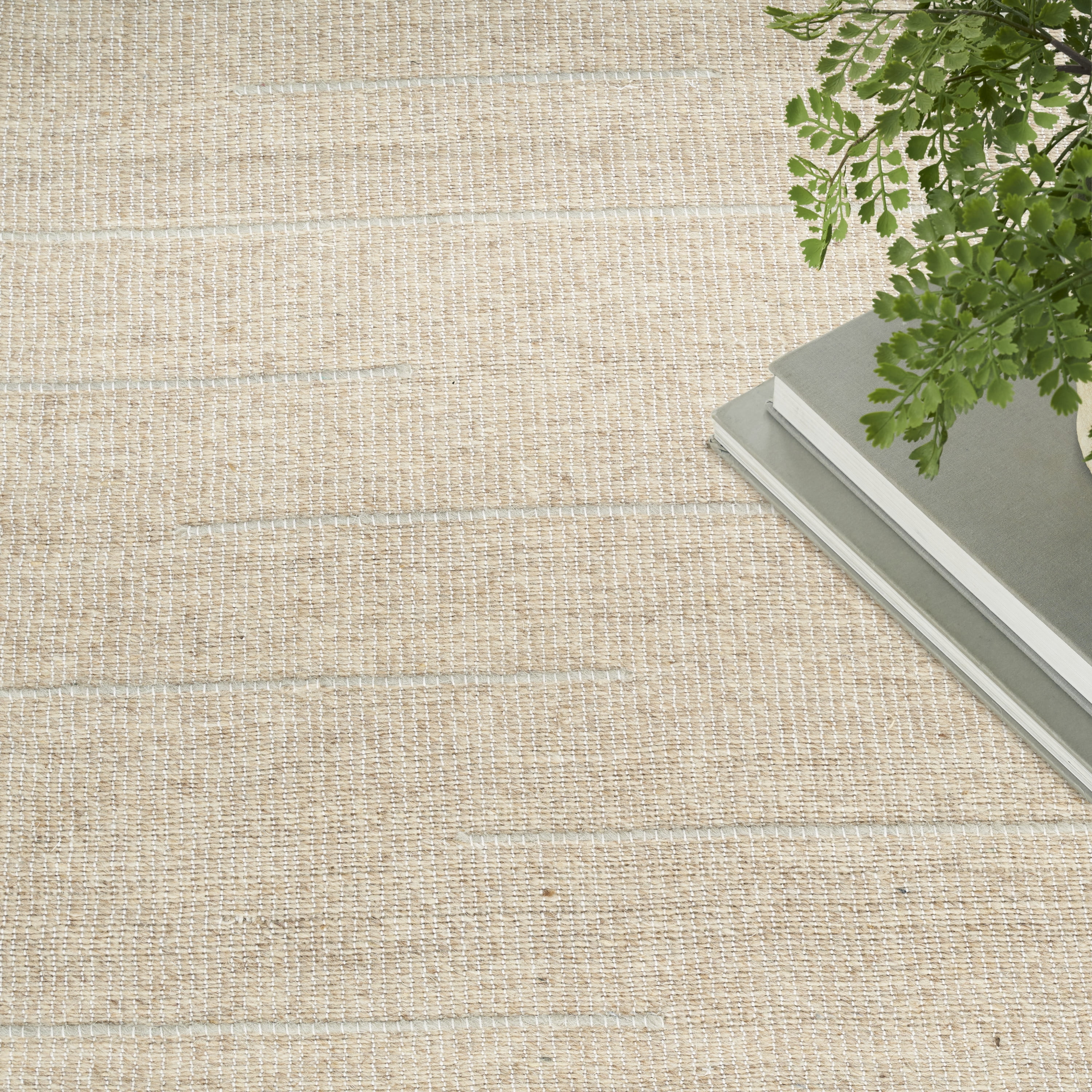 Nourison Interweave Abstract Beige 10' x 14' Area Rug, (10x14)