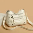 thumbnail image 2 of Bolsos cruzados de cuero suave de moda para mujer 2024, bolsos de mensajero casuales con múltiples bolsillos para mujer, bolsos de mano de hombro vintage, 2 of 5