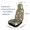 thumbnail image 6 of Haiem Halloween Mummy Gnome Printed Car Seat Covers Set of 2, Universal Fit Car Seat Covers,Protective Seat Covers,Comfortable Car Seat Covers, Easy Installation Seat Covers, 6 of 9
