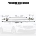 thumbnail image 3 of Unique Bargains 1pair 100mm 3.94' Splitter Support Rods Adjustable Front Bumper Lip Splitter Strut Rod Tie Bars for Car Silver Tone, 3 of 6