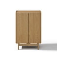 thumbnail image 7 of LuxenHome Oak Manufactured Wood 2-Door 31.1" W x 48.7" H Cabinet with Tray Top, 7 of 7