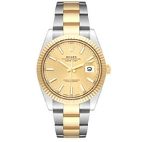 Pre-Owned Rolex Datejust 41 Steel Yellow Gold 126333 Champagne Dial Mens Watch