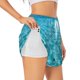 thumbnail image 1 of Balery Crystal Clear Ocean Waves Pantalones cortos deportivos para mujer con forro y dos bolsillos, elásticos, para entrenamiento, gimnasio, yoga-Small, 1 of 7