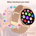 thumbnail image 4 of ZKCREATION Smart Watch Call Receive/Dial Watches for Women Men, Waterproof Smartwatch for Android iOS iPhone Phones with Text and Call,Gold, 4 of 5