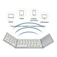 thumbnail image 3 of Clavier Bluetooth Pliable avec Pavé Tactile Compatible avec iOS/Mac OS - Clavier Sans Fil Rechargeable pour Plusieurs Appareils avec Pavé Tactile pour iMac, iPad, iPad Pro, iPad Air, iPad Mini, iPhone, 3 of 7