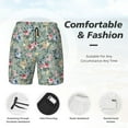 thumbnail image 3 of Daiia Rose Flowers Mens Swim Trunks Swim Shorts Quick Dry Swim Shorts with Mesh Lining Pockets-XX-Large, 3 of 9