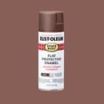 thumbnail image 3 of (2 pack) Brown, Rust-Oleum Stops Rust Protective Enamel Flat Spray Paint-214085, 12 oz, 3 of 13