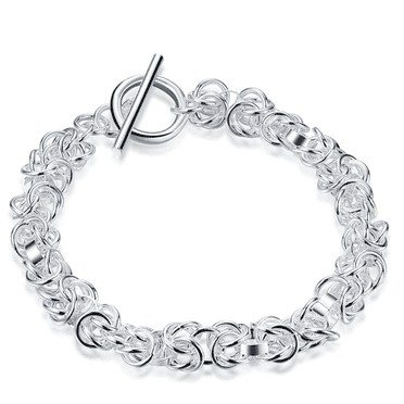 Pandora Moments Women's Sterling Silver Snake Chain Charm Bracelet with ...