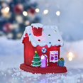 thumbnail image 5 of Guardoinrt Christmas Village Landscape Tabletop Figurine Christmas for Red Small 1Set, 5 of 5