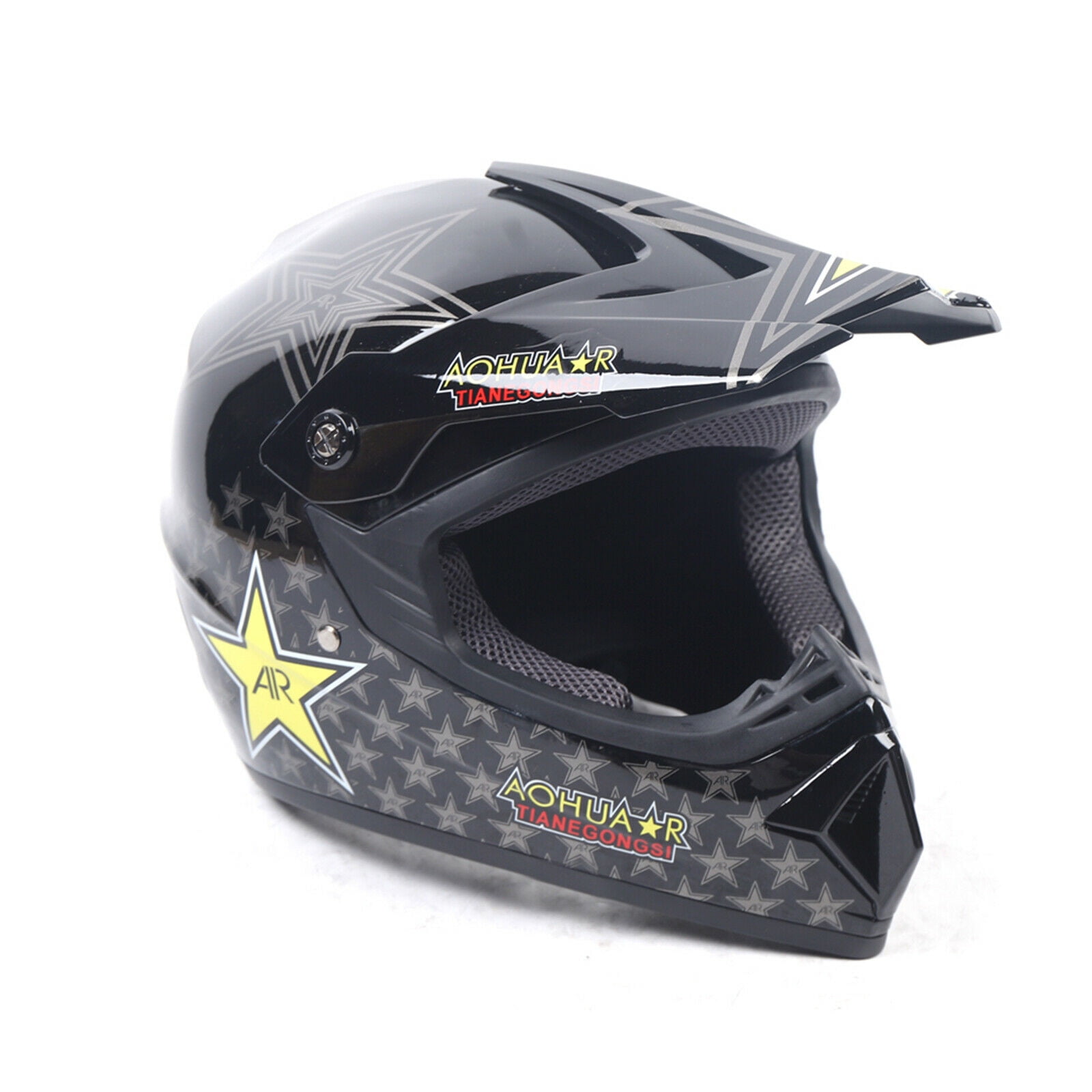 DOT Motorcycle Helmet for Adult, Motorcycle Helmet with Goggles & Gloves for Motocross Off-Road Racing ATV Dirt Bike