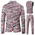 thumbnail image 4 of Azrian Men Suit Men's Fashion Valentine's Day Suit Jacket + Vest + Suit Pants Three-piece Set, 4 of 6
