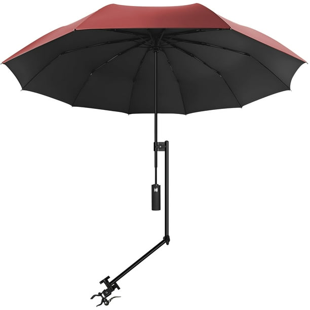 Sombrilla de playa XLINGZA UPF 50+ con pinza ajustable