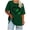 Army Green, variant on Staron Plus Size St. Patrick's Day Print T-Shirt for Women Casual Round Neck Short Sleeve Loose Graphic Tee Spring Summer Top, Army Green 4XL