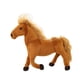 thumbnail image 1 of Hermoso caballo de peluche, decorativo, 32 x 26 cm, cómodo muñeco suave para el hogar. Marron oscuro, 1 of 5