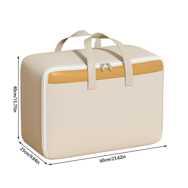 Yhmxh Bolsa de almacenamiento de viaje portátil, gruesa, antihumedad, para el hogar, para guardarropa, ropa, mantas, bolsa organizadora, bolsa de mudanza, bolsa de almacenamiento.