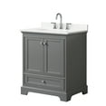 thumbnail image 6 of Wyndham Collection Wcs202030s-Qtz-Us3mxx Deborah 30" Free Standing Single Basin Vanity Set, 6 of 6