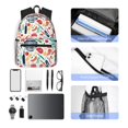 thumbnail image 4 of Pofeuu Barbecue Print Laptop Backpack Travel Canvas Backpack for School Lightweight and Comfortable Backpack College Backpack Schoolbag, 4 of 6