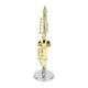 thumbnail image 1 of Mini Saxofón, Saxofón En Miniatura Superficies Brillantes Chapado En Oro Durable En Uso Aspecto Exquisito Hermoso Delicado Con Base Para Juguete Para Regalo Para Decoración, 1 of 7