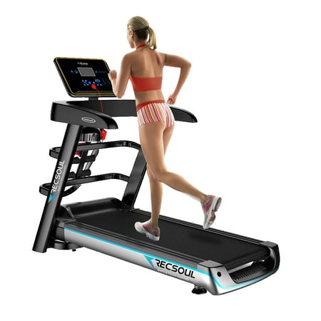 Electric Folding Treadmill, RECSOUL A6 Multi-function Treadmill for Home 500W Motorized Power Running Machine with