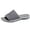 Grey, variant on Mens Orthopedic Slide Sandals with Arch Support Knitted Soft Flat Slides Summer Indoor Slip on Walking Shoes Black size 7