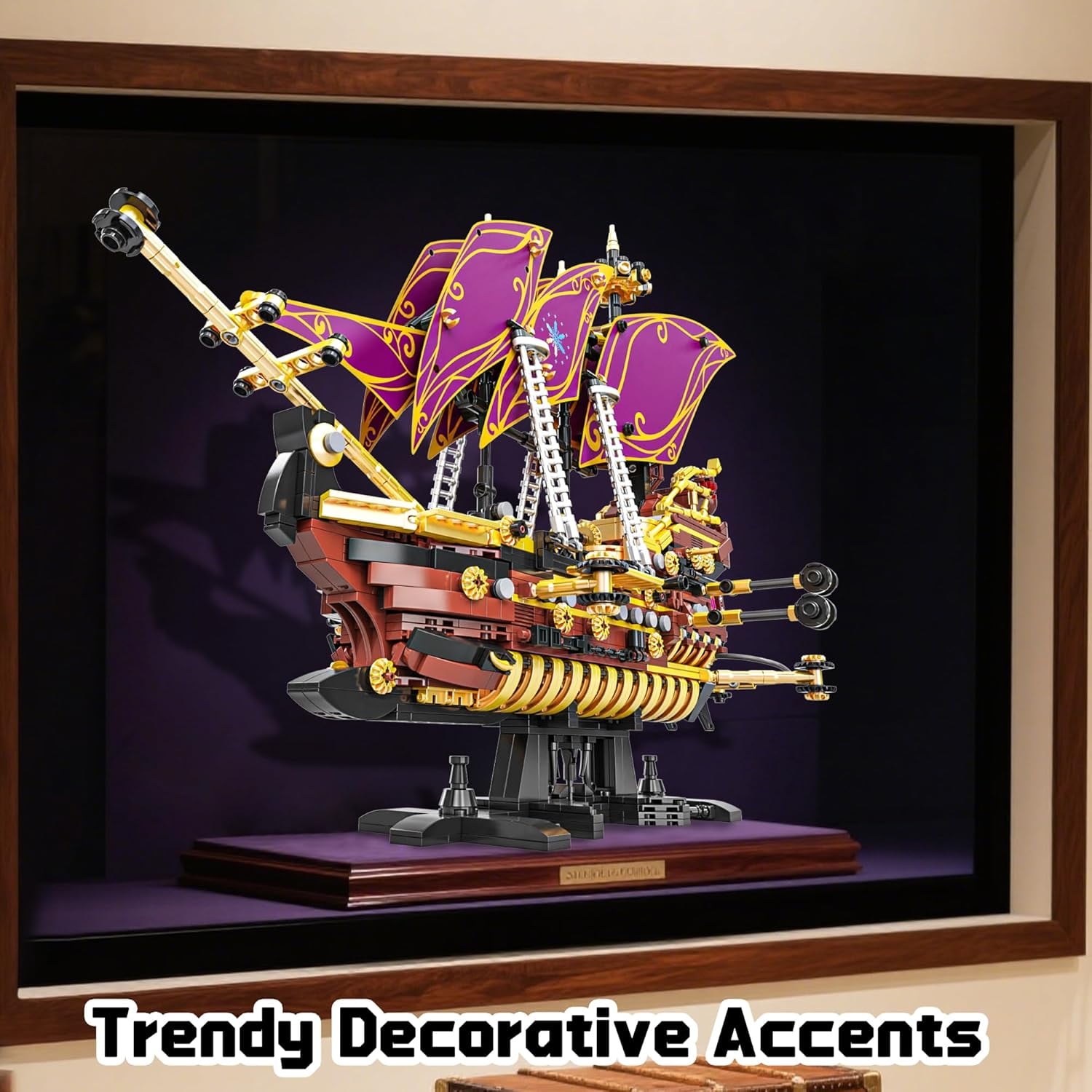 Honchoes Pirate Ship Building Set with LED Compatible with Lego Ship Model Toy for Adults Boys 2285 Pcs
