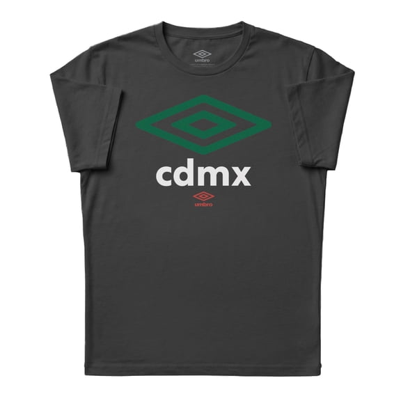 Umbro Mens CDMX Mexico City Diamond Logo T Shirt (Black, S-XXXL)