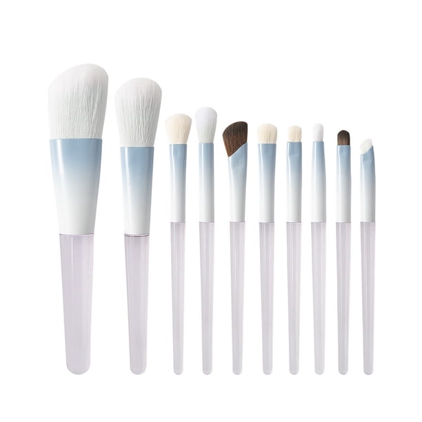 Set de brochas de maquillaje para herramientas de belleza: aplicación de base, difuminado de polvos y contorno