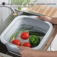 thumbnail image 4 of Tabla De Cortar Multifunción, Cesta De Drenaje Plegable, Lavabo De Verduras Plegable, Organizador De Cocina Portátil Cateissary HA021654-00, 4 of 5