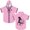 Pink, variant on 2hollis Black Horse Merch Baseball Hoodie Sport Jacket Tee Fashion Design Short-Sleeved Tops