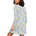 thumbnail image 2 of joogoo Hand Drawn Seashells Women's Long Sleeve Nightgown Sleepwear XXL, 2 of 8