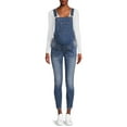 thumbnail image 4 of Time and Tru Maternity Denim Coveralls, 4 of 6