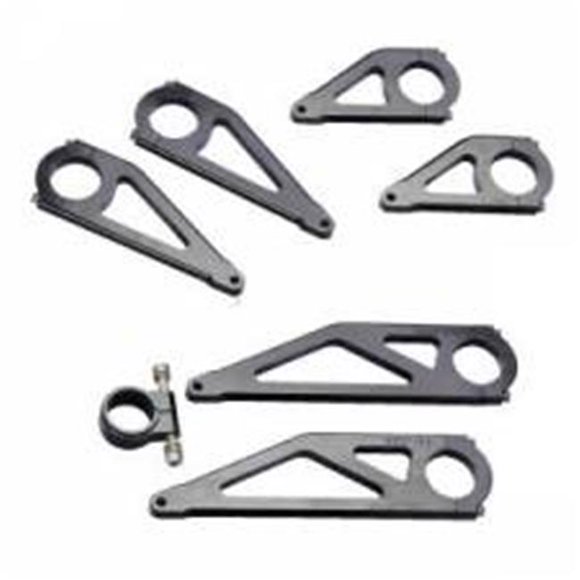 Sweet SWE405-10220 Support de Tableau de Bord en Aluminium Noir - Paire