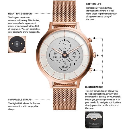 fossil watch with heart rate monitor