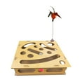 thumbnail image 3 of Linnome Interactive Cat Maze Toy Puzzle Box Fun Play Equipment for Cats Indoor Entertainment and Activity, 3 of 9