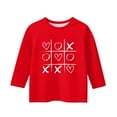 thumbnail image 4 of XADYUY Girls Valentines Day Shirts 14-16 Valentines Day Shirts 3/4 Sleeve Cute XXX Love Heart Graphic Tees Crew Neck Lightweight Tee Tops Funny Holiday Valentines Day T-Shirt,Beige, 4 of 4